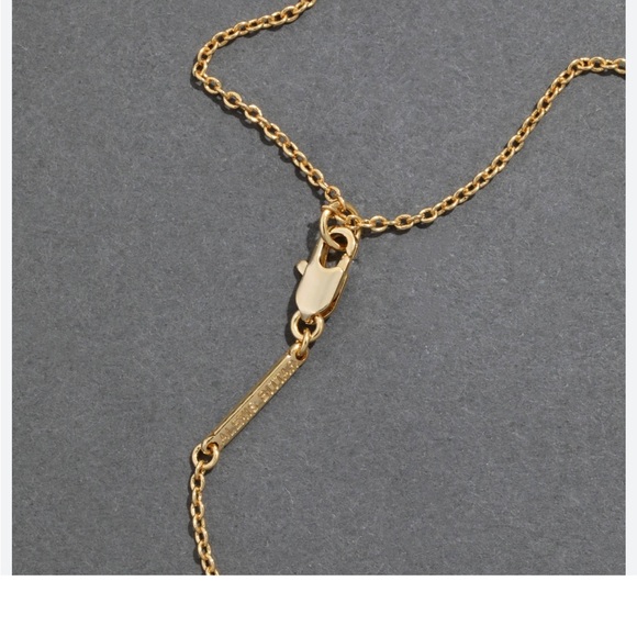 NEW Alexis Bittar RARE Lucite Crescent Pendant Necklace PURPLE - Picture 4 of 4